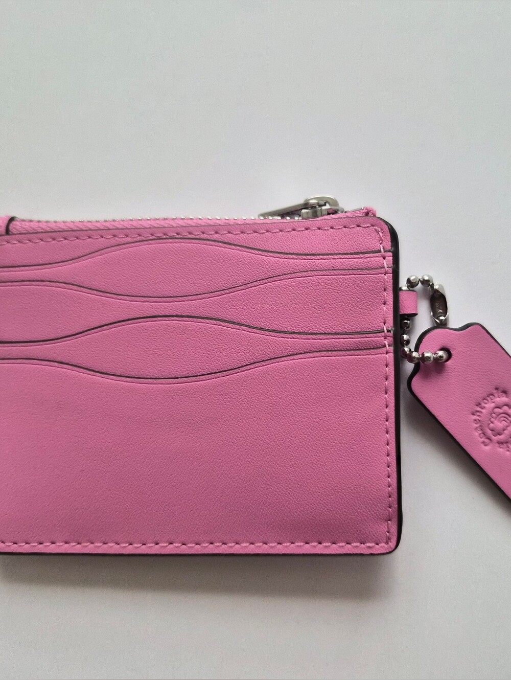 *NWT* [Coachtopia] Wavy Zip Card Case In Bright Magenta, CBM04, - Picture 3 of 11